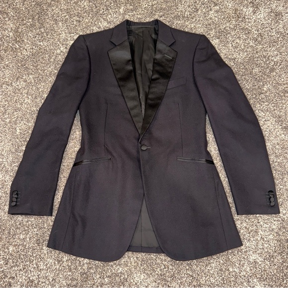 Cad & The Dandy Bespoke Savile Row London Hand Made Canvassed Tuxedo Jacket 38